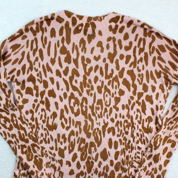 Show Me Your Mumu Sweater Small Retro Animal Print Statement Girly Cozy - Picture 6 of 7